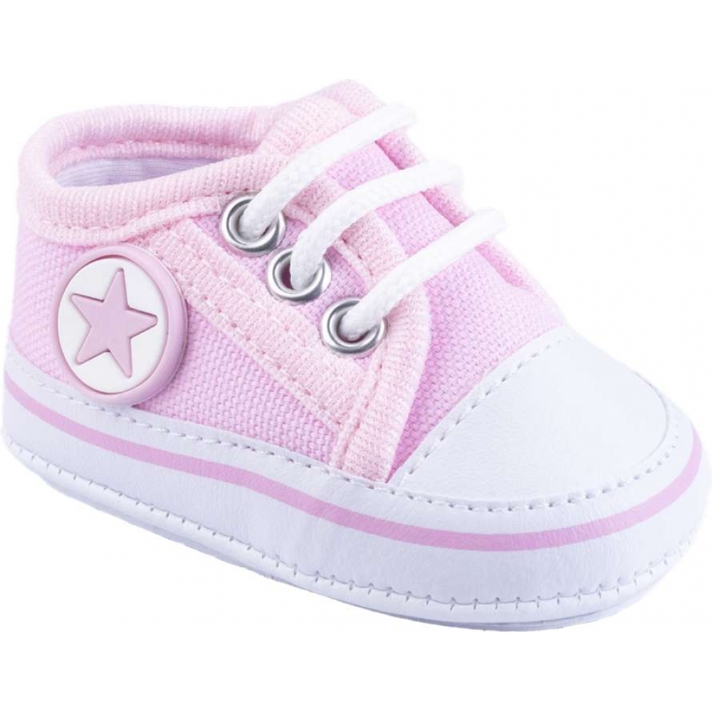 Tênis Baby Kéto Com Cadarço do 13 ao 18 - Rosa