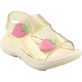 Sandália Infantil Moranguinho Kéto Calçados - BEGE/GLITER