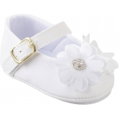 Sapatilha Baby kéto Flor do 13 ao 18 - Branco