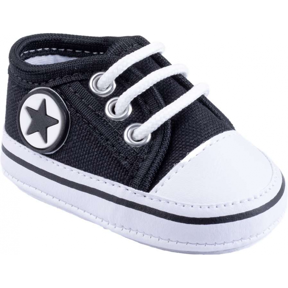 Tênis Baby Kéto Com Cadarço do 13 ao 18 - Preto