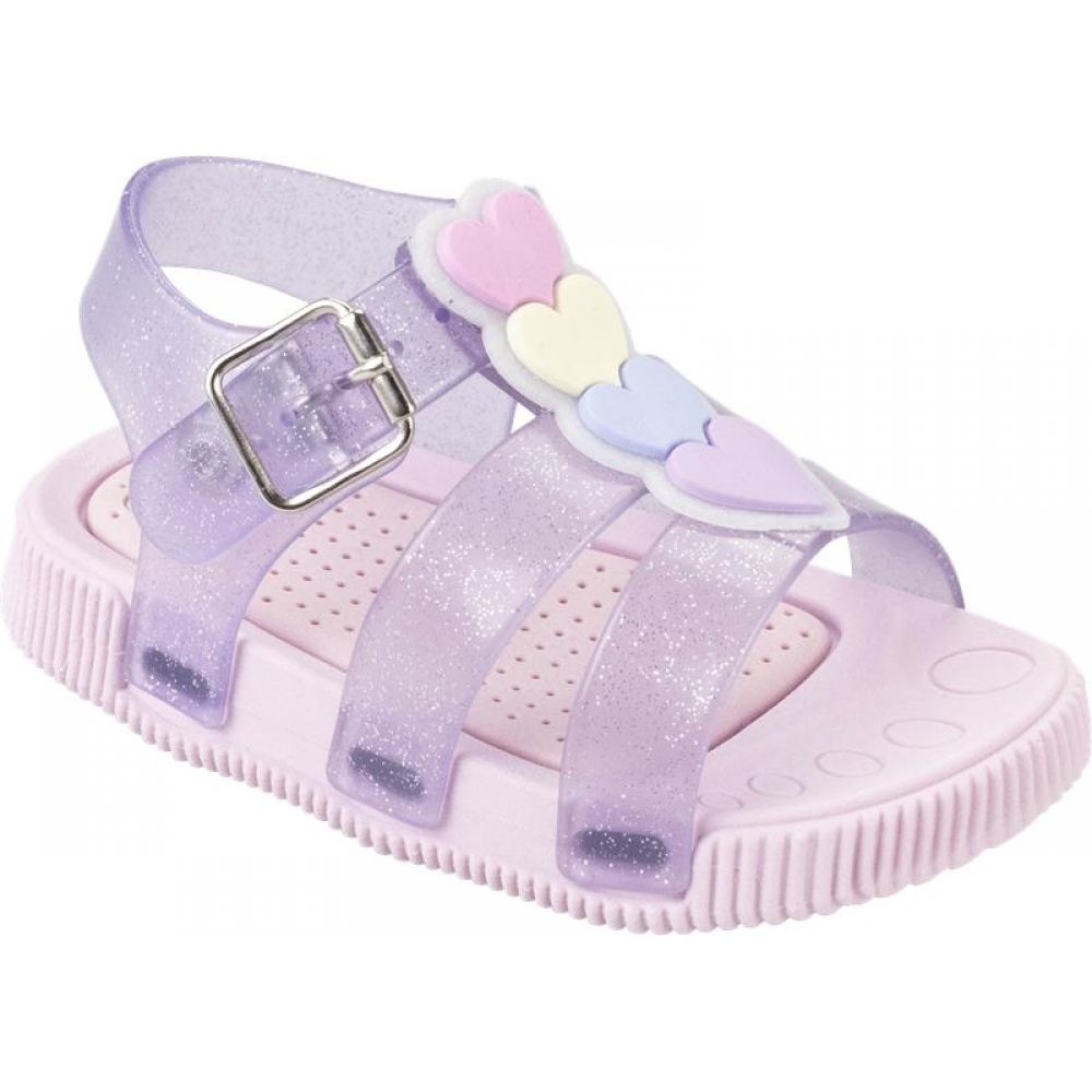 Sandália Injetada Kéto Baby Menina 18 ao 27 - GLITER LILÁS