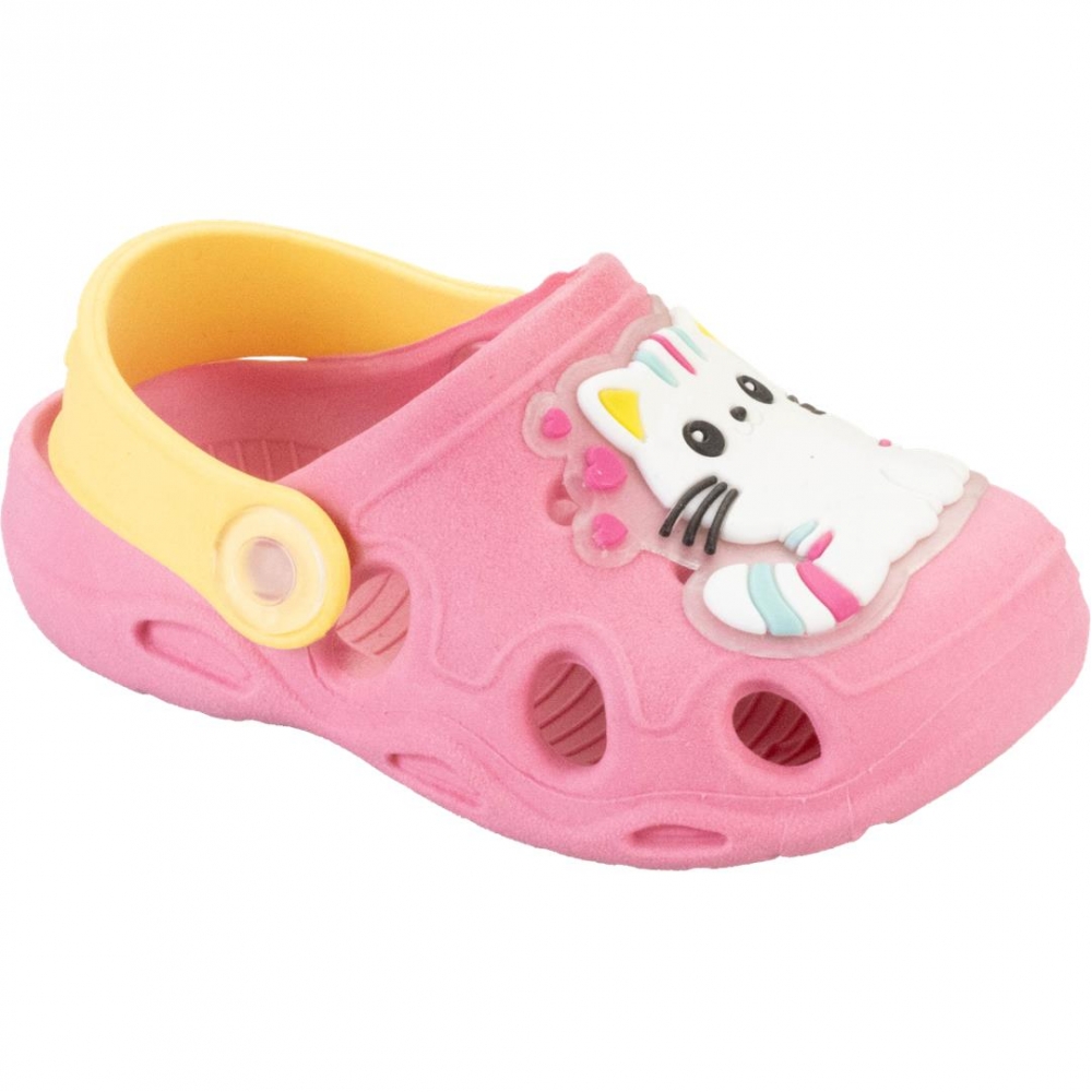 Babuche Kéto Baby Menina do 18 ao 27 - ROSA/AMARELO