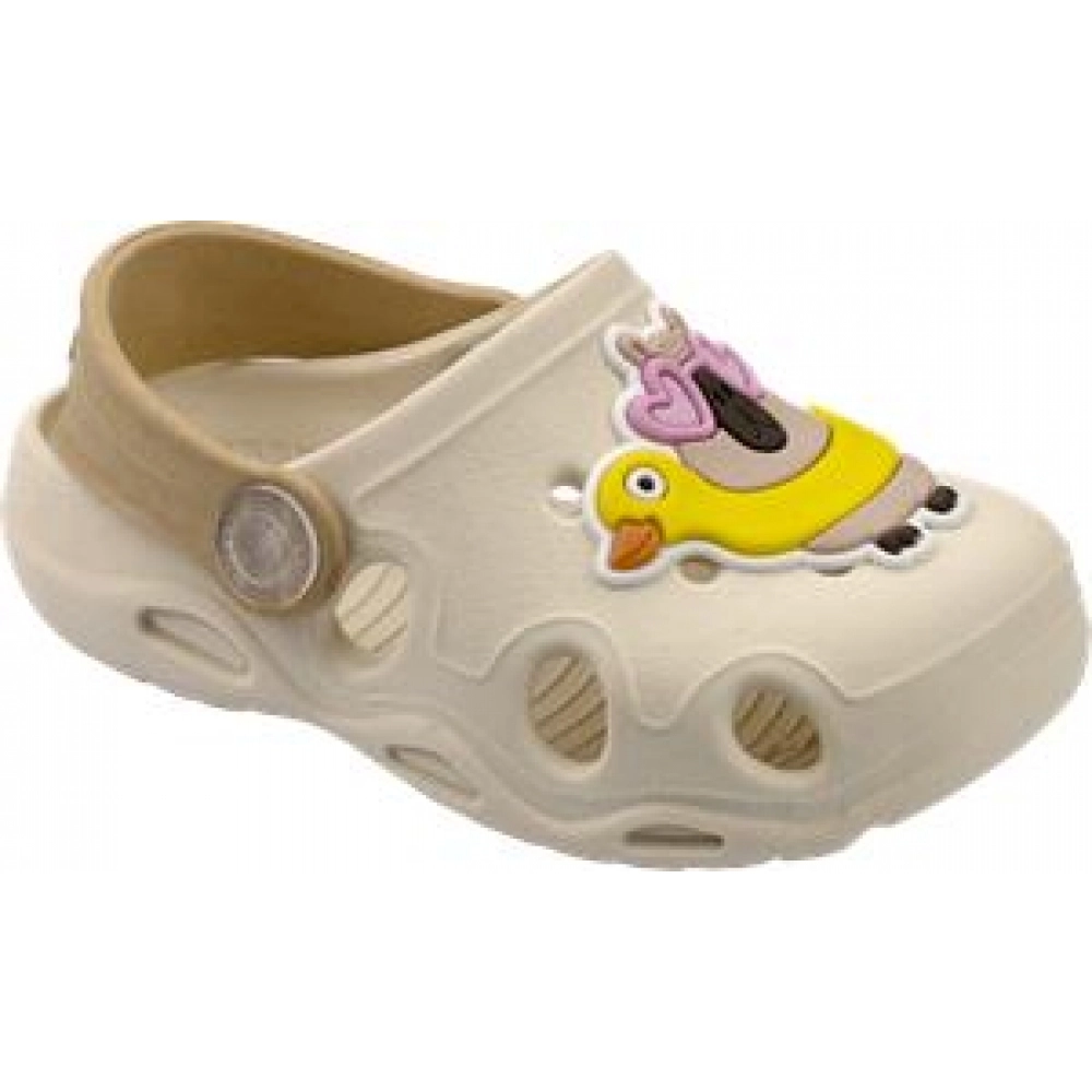 Babuche Capivara + Brinde Exclusivo Kéto Baby do 18 ao 27 Menina - Bege/Caramelo