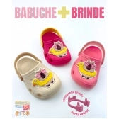 Babuche Capivara + Brinde Exclusivo Kéto Baby do 18 ao 27 Menina - Bege/Caramelo