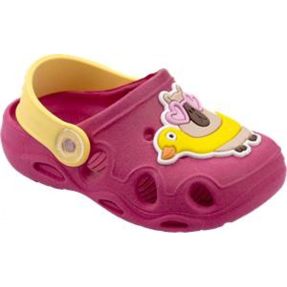 Babuche Capivara + Brinde Exclusivo Kéto Baby do 18 ao 27 Menina - Pink/Amarelo