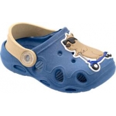 Babuche Capivara + Brinde Exclusivo Kéto Baby do 18 ao 27 - Azul Royal/Caramelo
